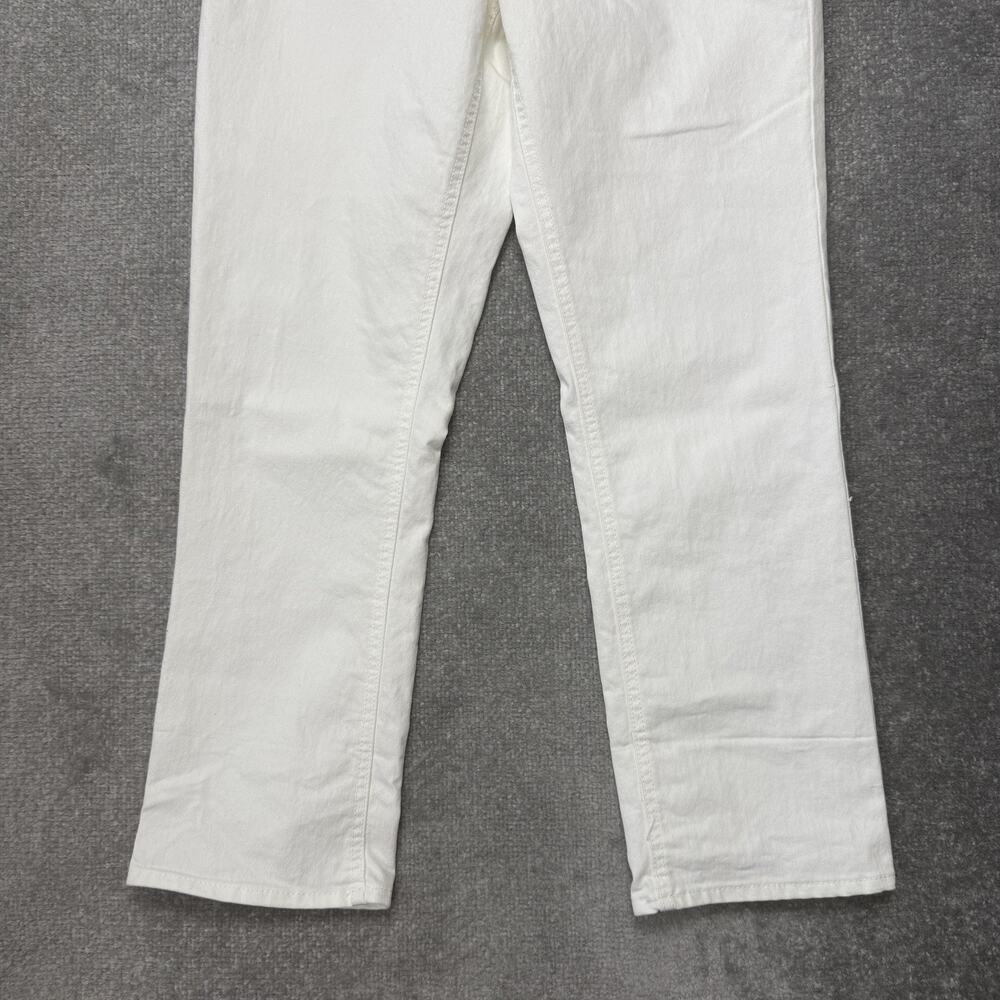 Frye Jeans Womens 4/27 White Straight Leg Stretch Denim Pants High Rise Casual - Picture 3 of 12